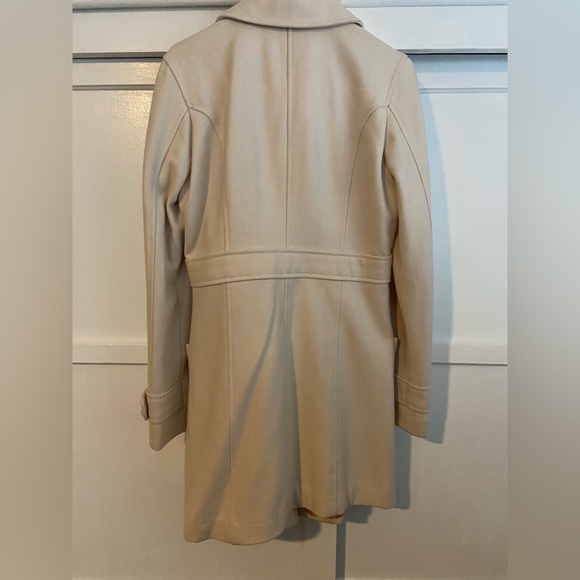 Ivory Pea Coat - Picture 2 of 4